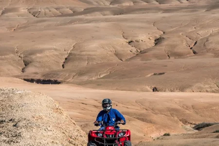 Agafay Desert Adventure: Quad Biking, Camel Ride, and Dinner Show with Private transport