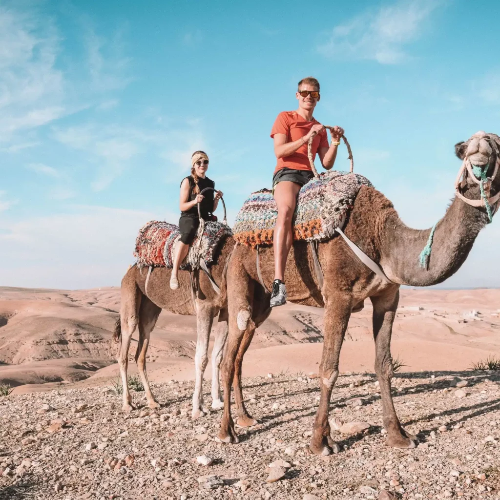 Unleash Your Inner Adventurer: Thrilling Activities and Relaxing Escapes in the Agafay Desert with Maroc Day Pass Maroc Day Pass camel ride in agafay desert