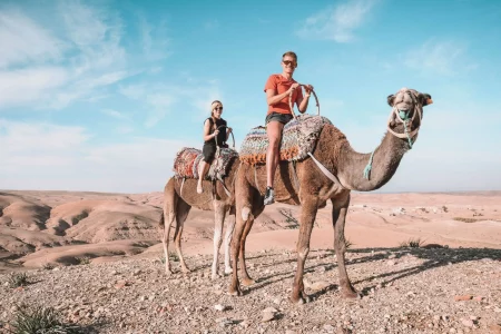 camel ride in agafay desert