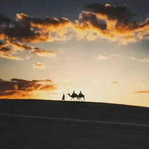 camel ride in agafay desert