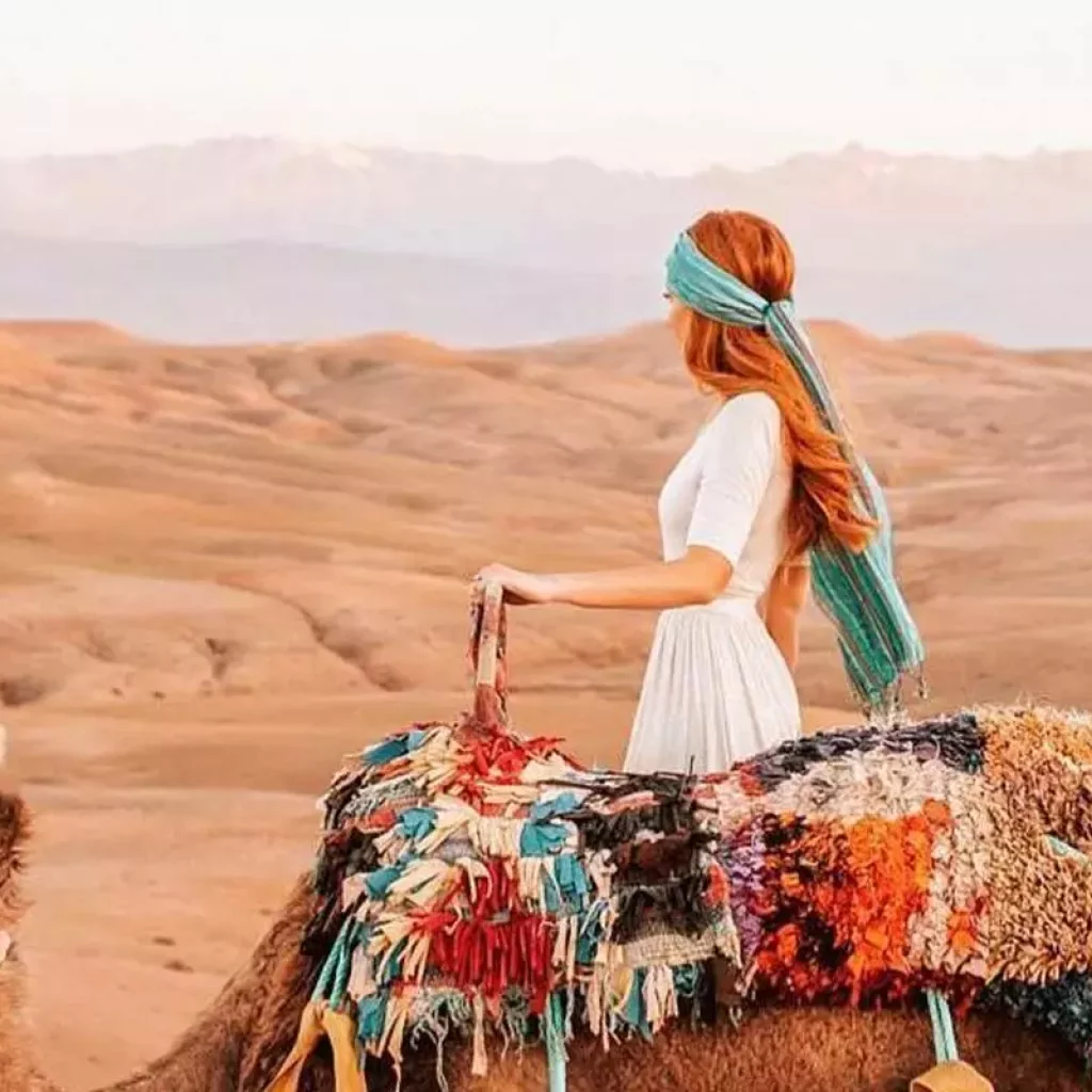 Unleash Your Inner Adventurer: Thrilling Activities and Relaxing Escapes in the Agafay Desert with Maroc Day Pass Maroc Day Pass camel ride2