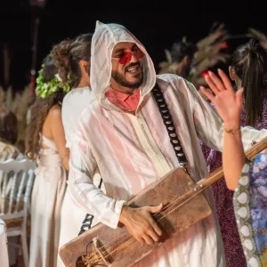 Maroc day pass ganawda music for dinner in Agafay desert Marrakech